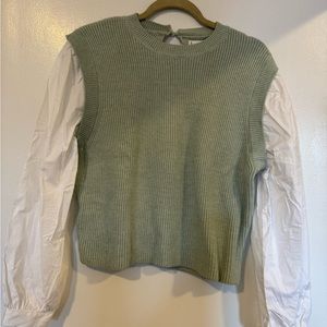 Mango layered sweater - size M - NWT